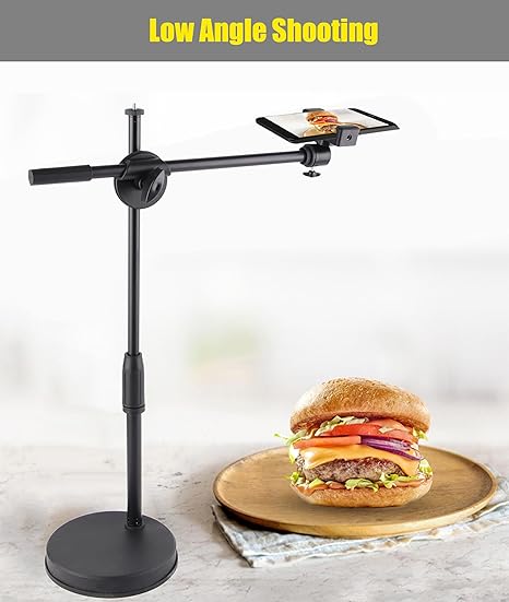 Topiky Phone Photography Video Stand Stand Stand 360 Degree Rotating Arm Free Rotation, Low Angle Aerial Shooting, Live Recording, Mount Stick Holder Topiky Phone Photography Video Stand Stand Stand 360 Degree Rotating Arm Free Rotation, Low Angle Aerial Shooting, Live Recording, Mount Stick Holder